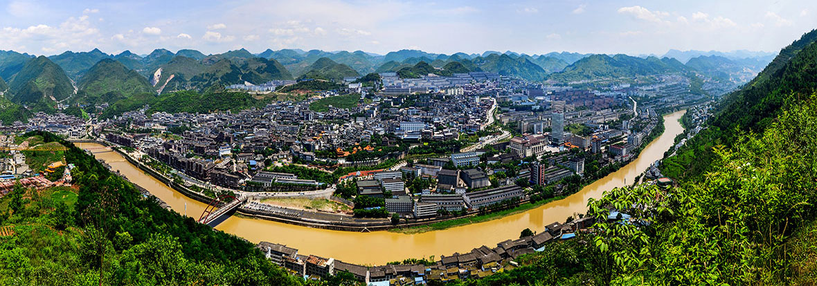 茅台镇全景图片