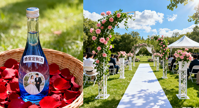 婚宴定制酒图片