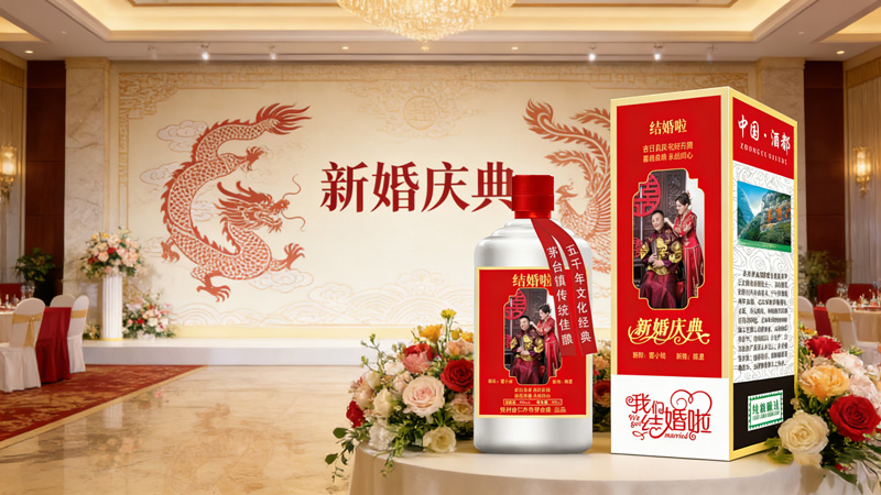 结婚定制酒图片