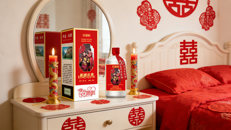 结婚定制酒图片
