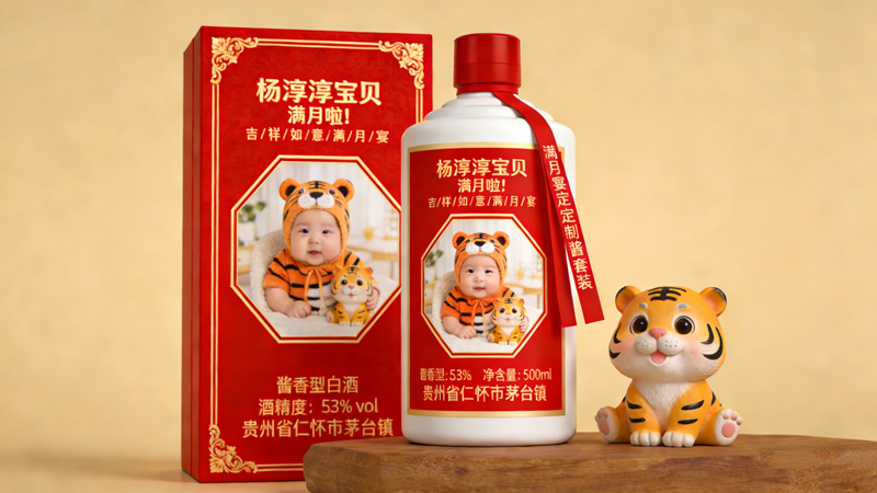 生日定制酒图片