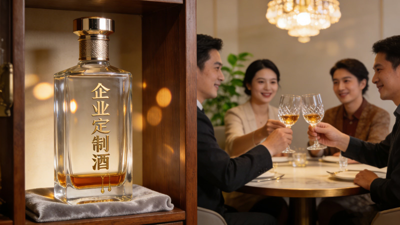 青岛企业定制酒图片